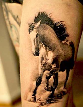 native american war horse tattoo